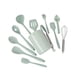 thumbnail image 1 of Set de utensilios de cocina de silicona verde menta, 12 piezas, 1 of 2