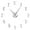 Silver,27inch, variant on Bodybuilding Home Decor Art DIY Giant Wall Clock Motivation Training Sport GYM Decorative Hanging Wall Watch Bodybuilders Gift(Silver,27inch)