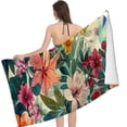 thumbnail image 2 of PHYHOO  Spring Colorful Flowers Seamless Beach Towel, Absorbent Quick Dry Swimming Yoga Beach Towels, Sand Free Microfiber Beach Towel 30x60in, 2 of 8