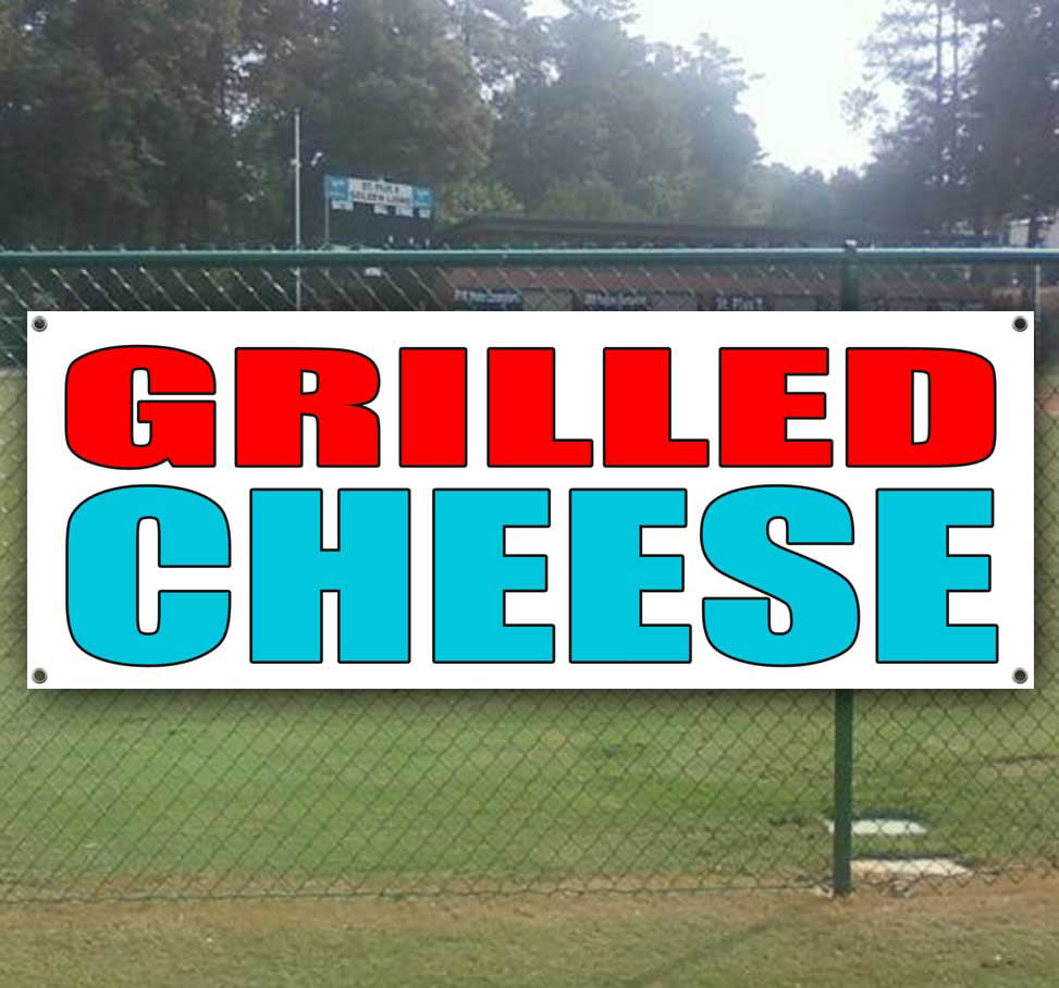 Grilled Cheese Sandwich Banner Heavy Duty 13 Oz Vinyl with Grommets 
