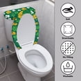 thumbnail image 3 of KUIFORTI St.patricks Day Toilet Seat Cover Washable Toilet Lid Cover Green Leaf Toilet Cover Dust Cover St.patrick's Day Decorations, 3 of 6