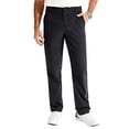 thumbnail image 2 of Dwellite Mens Golf Pants with Pockets Lightweight Work Dress Pants Casual Comfy Trousers Black M, 2 of 9
