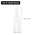 thumbnail image 4 of 120 Pcs Faux Ongles Transparents Couverture Complète Faux Ongles Conseils Accessoires de Design DIY, 4 of 7