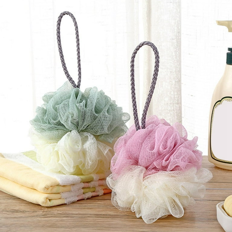 Tsondianz Exfoliating Body Puff Soft Bath Shower Scrunchie Buffer Mesh