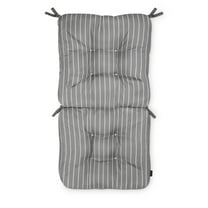 Patio Chair Cushion, Moon Mist, Stripe, 21”W x 19”D (seat) x 22.5”H (back)