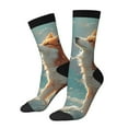 thumbnail image 1 of Balery Starry Sky Cloud Fox Calcetas Largas con Estampado para Hombre y Mujer – Suaves y Transpirables, Talla Única (US 5-11), 1 of 6