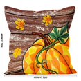 thumbnail image 3 of PiGOGI Thanksgiving Pillow Covers Pumpkin Maple Leaf Print Throw Pillow Cases Fall Cushion Covers Soft Home Decor for Sofa Bedroom, 3 of 7