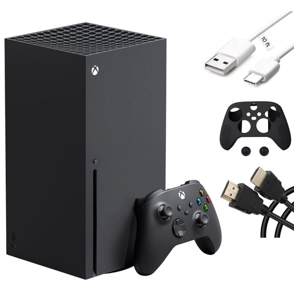 Microsoft Xbox Series X Gaming Bundle, Xbox Series X 1TB Console, One Xbox Wireless Controller, 12 Teraflops Processing Power, up to 120FPS, 4K UHD Blu-ray Drive with Mazepoly Accessories
