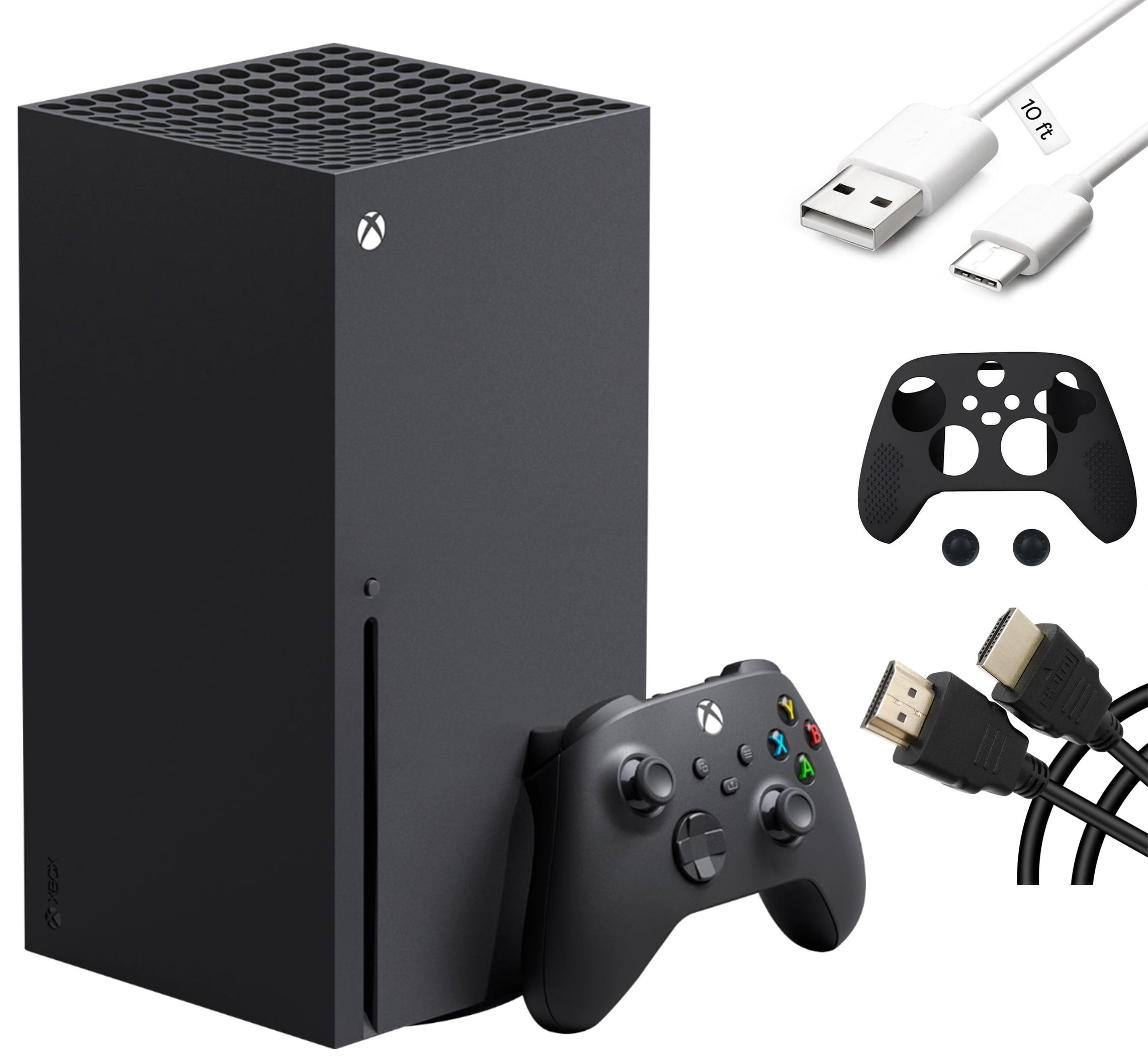 Microsoft Xbox Series X Gaming Bundle, Xbox Series X 1TB Console, One Xbox Wireless Controller, 12 Teraflops Processing Power, up to 120FPS, 4K UHD Blu-ray Drive with Mazepoly Accessories