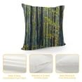 thumbnail image 4 of GOSMITH  Fall Throw Pillow Cushion Cover, Beach Autumn Forest with Thin Deciduous Trees in European Wilderness Woodland Image, Decorative Square Accent Pillow Case,Green Grey, 4 of 5
