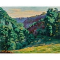 thumbnail image 2 of Armand Guillaumin 18x15 Black Ornate Wood Framed Double Matted Museum Art Print Titled - The Ravine of Folie, View of Chateau Crozant (1910), 2 of 5