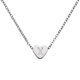 thumbnail image 1 of Collar Inicial de Corazón Uxcell para Mujeres, Cadena de Acero Inoxidable Baño de Oro de 18K, Collar Personalizado con Letra X para Regalos de Joyería para Mujeres, Tono Plateado, 1 of 6