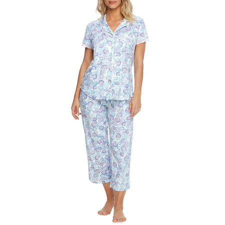 

Karen Neuburger Womens Seaside Dreams Knit Capri Pajama Set Style-RE0266M
