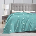 thumbnail image 4 of Blue Heart Pattern Throw Blanket,Super Soft Anti-Pilling Flannel Bed Blankets, 50"x40", 4 of 8