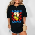 thumbnail image 4 of Amalfi Coast Red Checkerboard - Women's Garment Dyed Graphic T-Shirt, 4 of 16
