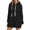 1-238Black1416, variant on CAIVO Hoodies For Women Casual Drop Shoulder Hoodie Long Sleeve Pullover Sweatshirt With Pocket For Fall Winter Comfort Solid Color Running Tops