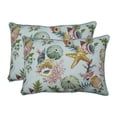 thumbnail image 1 of Pillow Perfect 621494 Outdoor & Indoor Grantoli Seamist Over-sized Rectangular Throw Pillow, Blue - Set of 2, 1 of 1