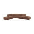 thumbnail image 3 of Meridian Furniture Arc Cognac Vegan Leather Modular Sectional, 3 of 11
