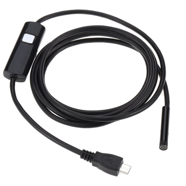 1.5m IP67 Waterproof 5.5mm Android Endoscope with 6 Adjustable LED Lights - USB Borescope Inspection Camera for Auto Repair, Pipe Checks & Hard-to-Reach Areas, Includes Hook, Magnet & Mirror