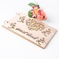 thumbnail image 2 of Coofit Wedding Guest Book Rustic Hollow-out Wooden Party Guest Book Guest Sign in Book, 2 of 7