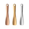 thumbnail image 1 of 3 Pack Metal Makeup Spatula, Mini Spoon Beauty Scoop for Mixing, Facial Cosmetic, Face Mask (Silver & Gold & Rose Gold), 1 of 7