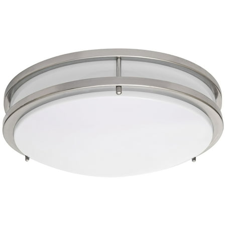 Brushed Nickel 14 Wide Flushmount Led Ceiling Light Walmart Com