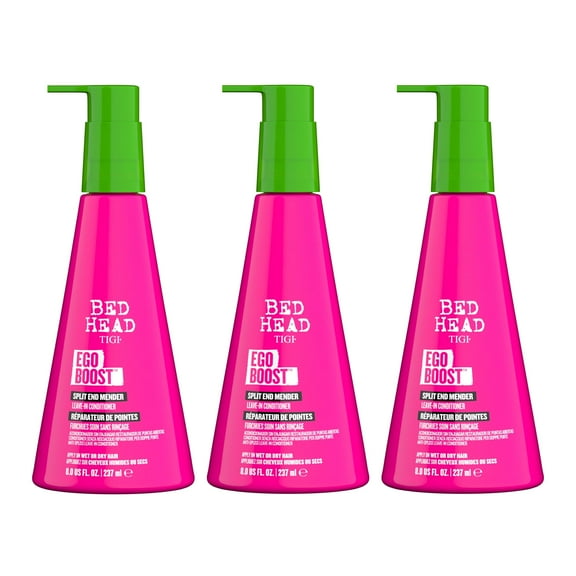 TIGI Bed Head Ego Boost, Split End Mender & Leave-In Conditioner, 3 Pack