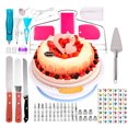 thumbnail image 1 of 124-piece cake turntable cake decorating mouth non-slip turntable decorating tool, 1 of 5