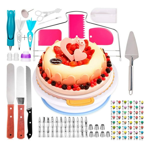 124-piece cake turntable cake decorating mouth non-slip turntable decorating tool