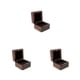 thumbnail image 1 of Caja de joyería de madera Qarigey para anillo de matrimonio y pendientes color Negro, 1 of 6