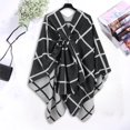 thumbnail image 6 of Baqcunre Clearance! Wraps for Women,Women's Shawl Wrap Poncho Cape Open Front Cardigan for Fall Winter Black, 6 of 10