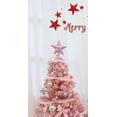 thumbnail image 2 of AZXY 1 PC Christmas Tree Topper Star Pink Christmas Tree Decorations Glitter Christmas Ornaments for Xmas Holiday Party, 2 of 3