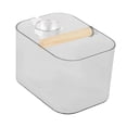 thumbnail image 2 of figatia Bird Toilet Stand Training Tool Multifunctional with Feeder Bowl Bird Potty Parrot Grinding Perch for Home Small Medium Birds Square, 2 of 7