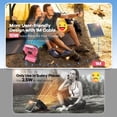 thumbnail image 5 of 30000mAh Solar Fan with LED Lantern, 10W Solar Panel Rechargeable Battery Powered Camping Fan for Outside, 9 Inch Portable Battery Operated Hurricane Supplies for Picnic, Barbecue, Fishing, Travel, 5 of 5