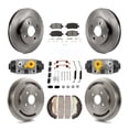 thumbnail image 1 of Transit Auto Front Rear Disc Brake Rotors Semi-Metallic Pads and Drum Kit (9Pc) for Car Chevrolet Cobalt Pontiac G5 K8S-104237, 1 of 11