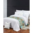 thumbnail image 3 of Xipuska Boho Coastal Beach Bed Runners for Queen Size Bed, Decorative Bed Throws for Foot of Bed, Tropical Ocean Coconut Flower Plant Bed Runner Sofa Throw Bedding Scarf Slipcover for Bedroom, 3 of 6