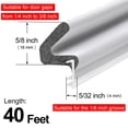 thumbnail image 4 of Burlete impermeable para puertas con huecos grandes de 40 pies, color blanco, 4 of 6