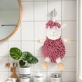 thumbnail image 3 of Unique Bargains 2 Pcs Sheep Hand Towels 9" x 13" Orange/Grey, 3 of 4