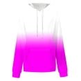 thumbnail image 5 of FAIWAD Hoodies Sweatshirt for Women Plus Size Long Sleeve Gradient Sweatshirts Lightweight Comfy Drawstring Tops, 5 of 5