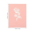 thumbnail image 2 of Houderco 50Ud Tarjetas Para De En Rosa Perla Con Floral Para Señalización De Asientos, 2 of 6