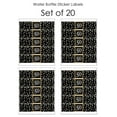thumbnail image 3 of Big Dot of Happiness Adult 50th Birthday - Gold - Birthday Party Water Bottle Sticker Labels - Set of 20, 3 of 5