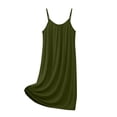 thumbnail image 3 of YUANxueke Womens Sleeveless Nightgowns Pleated Spaghetti Strap Nightwear Lightweight Crew Neck Loungewear Pajamas, 3 of 5