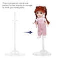 thumbnail image 4 of 4 Pcs Doll Stands Clear Doll Support Stands Action Figure Holder Stands Display Racks Transparent Models Show Stands, 4 of 6