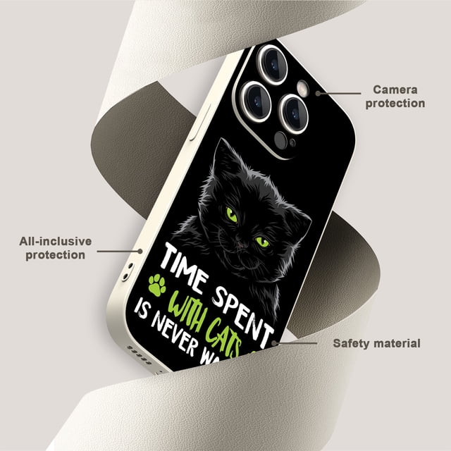 Mantenga su iPhone seguro y moderno con una elegante funda de TPU a prueba de golpes con estampado de dibujos animados