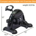 thumbnail image 5 of Eotvia Under Desk Bike Pedal Exerciser, Mini Exercise Bike Portable Peddler with Digital Display, Black Leg/Arm Exercise Bike Foot Cycle with Adjustable Resistance/Non-slip Pedals for Home Office, 5 of 10