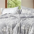 thumbnail image 2 of U by Bedsure Grey Queen Comforter Set - 7 Pieces Floral Bedding Sets Queen Bed in a Bag with Reversible Botanical Flowers Comforter, Sheets, Pillowcases & Shams (Queen, Grey), 2 of 5