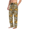thumbnail image 5 of GZHJMY Men's Pajama Pants - Pumpkin Monster, Loose Thin PJs Lounge Sleep Bottoms with Pockets Drawstring, Pajama Bottoms for Home and Rest, Medium, 5 of 7