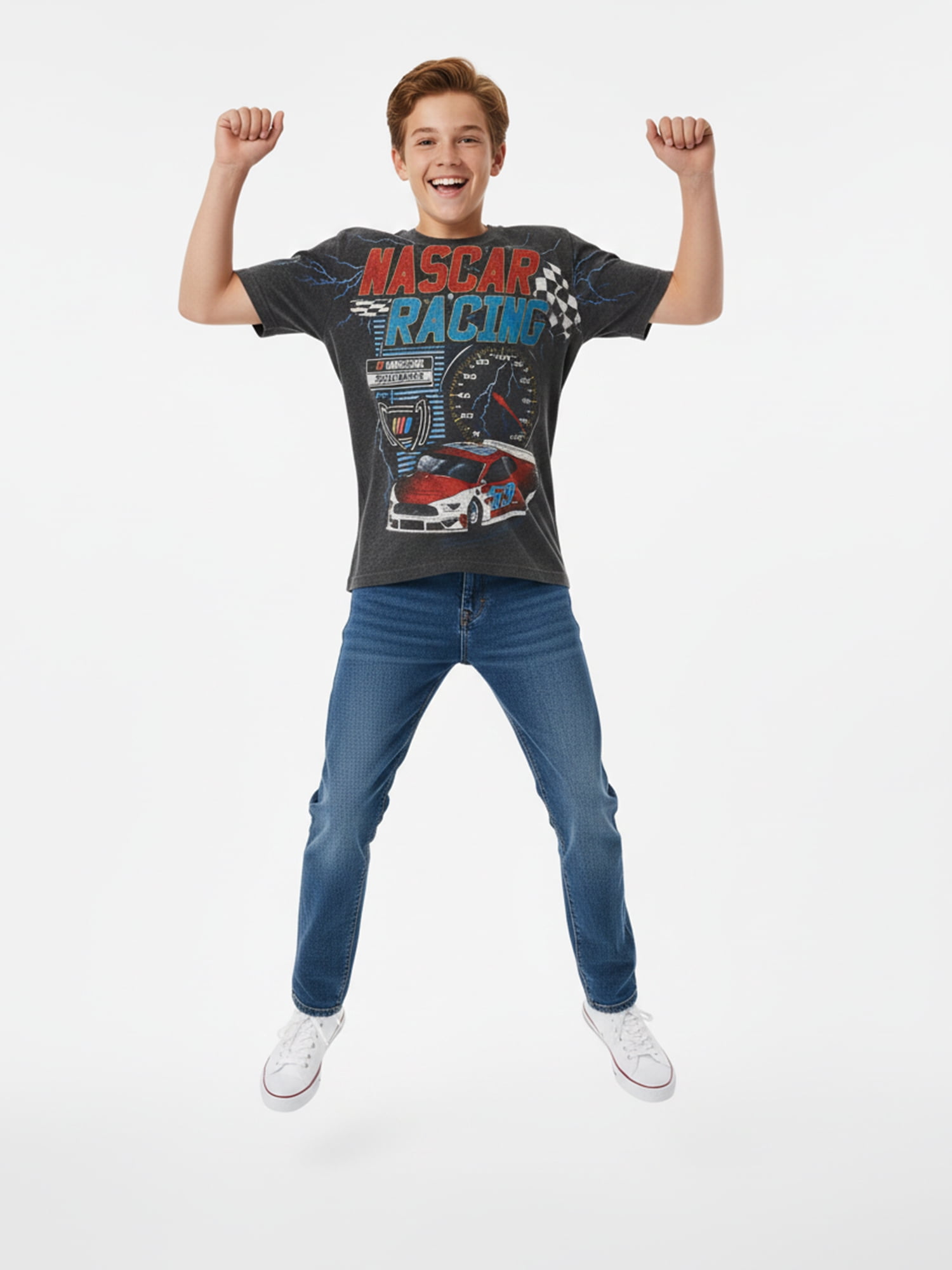 NASCAR, Boys' Relaxed Graphic T-Shirt, Speed ALT, Sizes 4-18