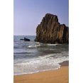 thumbnail image 2 of Flaherty, Dennis 13x18 Black Ornate Wood Framed with Double Matting Museum Art Print Titled - Japan, Kyoto Tateiwa Rock and ocean beach, 2 of 4