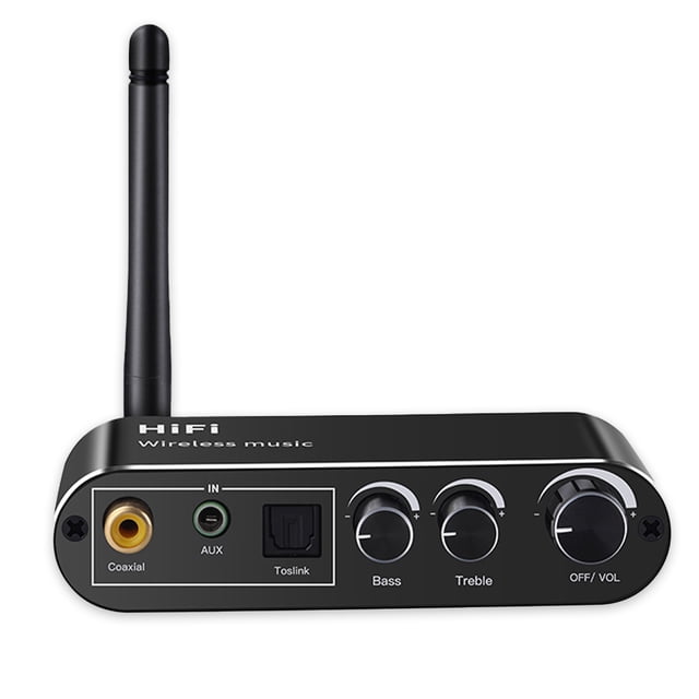 Bearachild Altavoz coaxial para computadora velocidad rápida 5.1 Bluetooth Adaptador inalámbrico digital a analógico negro